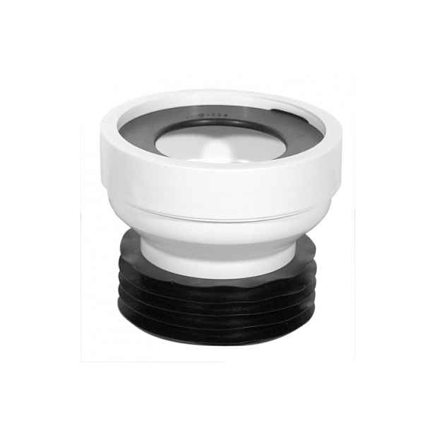 Eco produkty WC připojovací kus přímý s gumovou manžetou pro odpad z klozetu