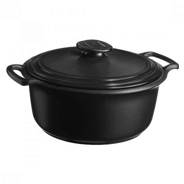 Keramický hrnec Cocotte, 33 cm/6,5 l, "Sublime +", Slate - Emile Henry