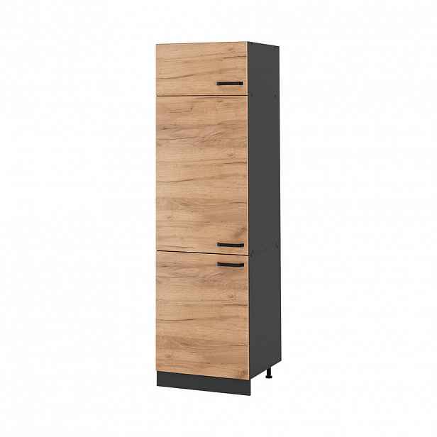 Vicco VYSOKÁ SKŘÍŇ R-Line, Zlatý mocný dub/Antracit, 60 cm