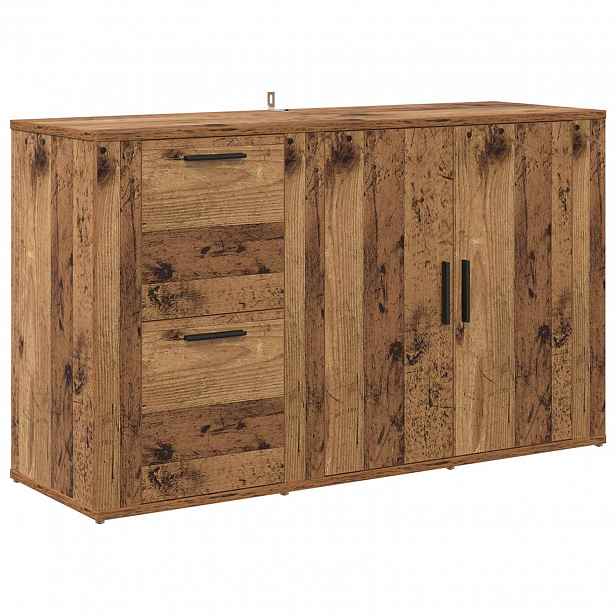 vidaXL Servírovací skříň Staré dřevo 100 x 33 x 59.5 cm