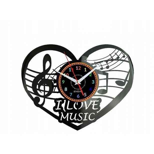 I love Music Dárek pro milovníka Originální Nástěnná Dekorace z desky