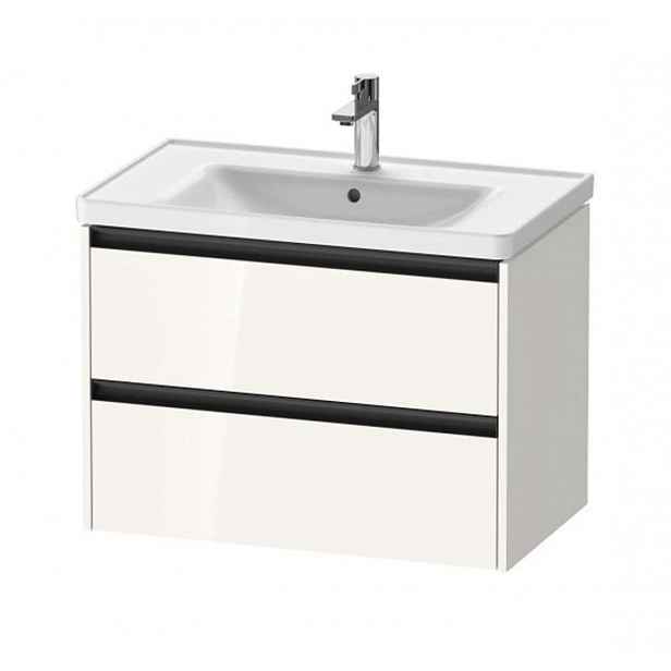 Duravit Ketho.2 - Umyvadlová skříňka 55x78x46 cm, 2 zásuvky, lesklá bílá K25283022220000