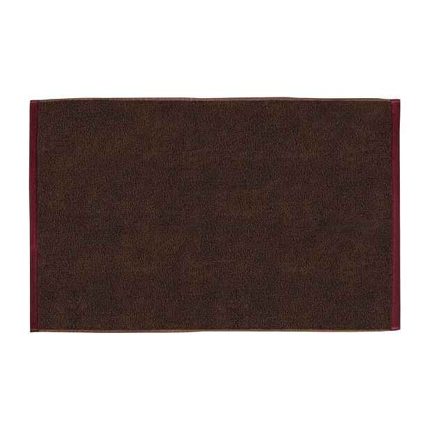 Hnědá koupelnová předložka z bio bavlny 50x80 cm Soft – Mette Ditmer Denmark