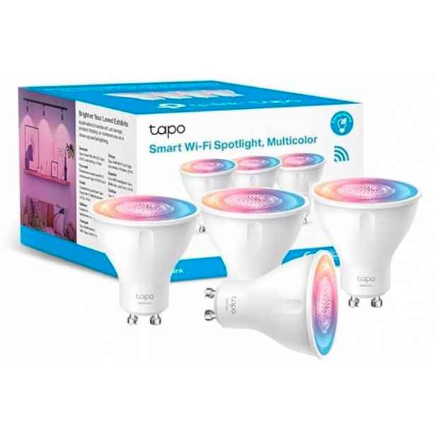 Led Žárovka GU10 Wifi Rgb Balení 4 Ks Stmívatelná Ovládání Aplikací Hlas