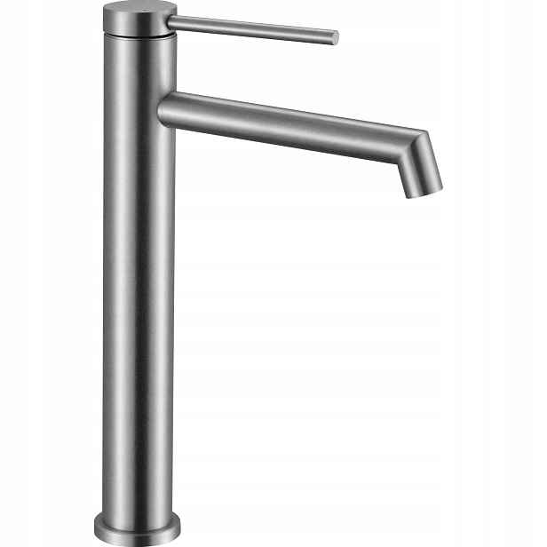 Rea Stojící umyvadlová baterie Vysoká Ocel Kartáčovaná Inox Foss