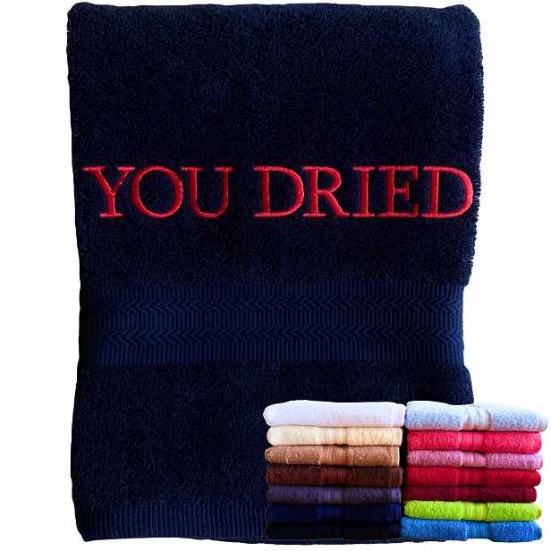 Ručník You Dried S Nápisem A Výšivkou Dárek Pro Fanouška Dark Souls Elden Ring
