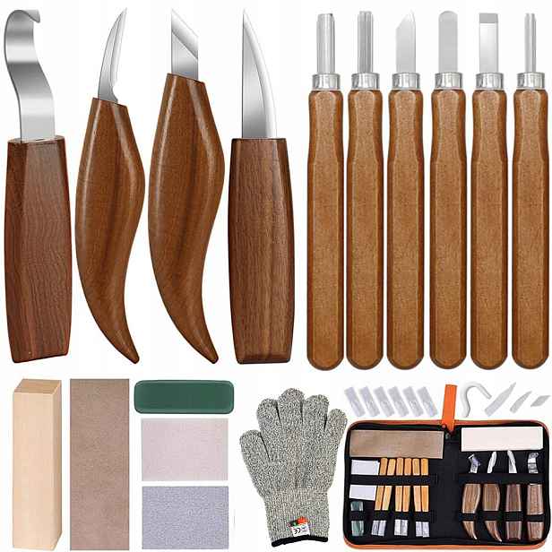 Sada Nožů Pro Vyřezávání Do Dřeva Dláta Nářadí Nože Skalpel Diy 16 El.