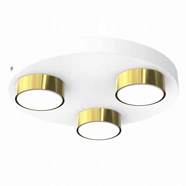 Stropní Svítidlo Stropní Svítidlo Kruh 30 CM Bílá Zlatá Led Moderní