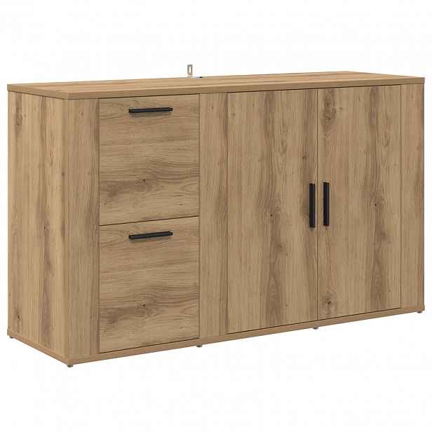 vidaXL Servírovací skříň Artisanový dub 100 x 33 x 59.5 cm