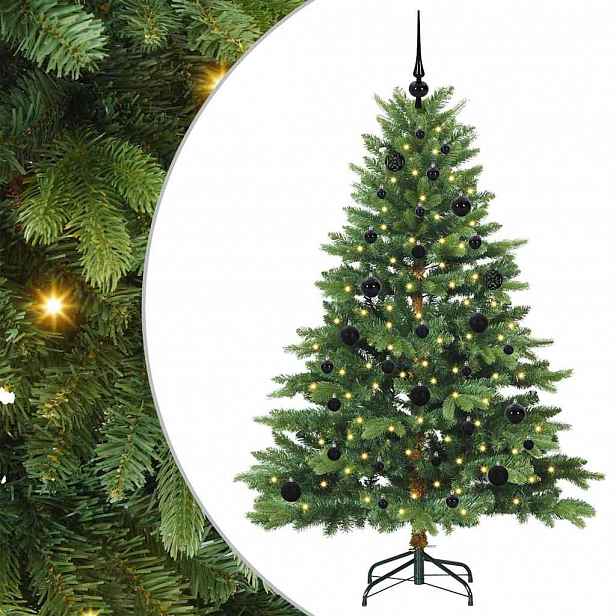 vidaXL Umělý vánoční stromeček s stojanem Zelená 150 cm PE a PVC
