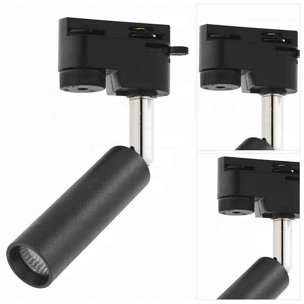 Černé kolejnicové osvětlení Tracer 1F Led pohyblivé do obývacího pokoje Tk Lighting
