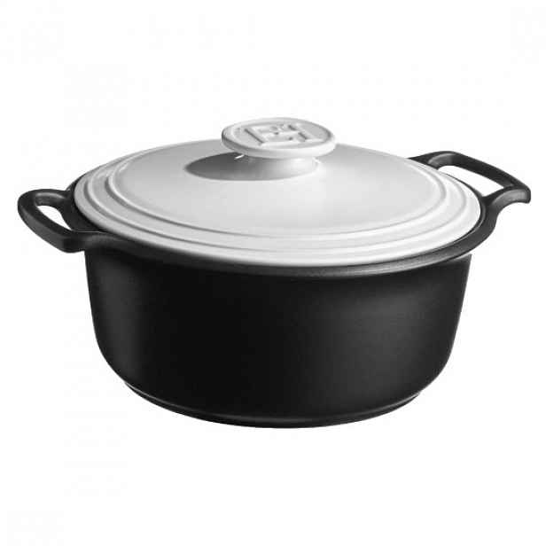 Keramický hrnec Cocotte, 33 cm/6,5 l, "Sublime +", White&Slate - Emile