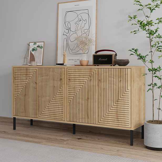 Konzolový stolek Evolet - Sapphire Oak