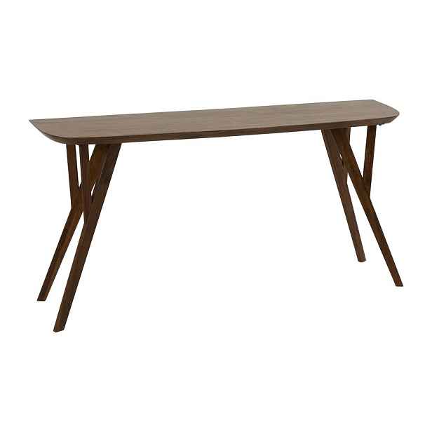 Konzolový stolek z masivu akácie v tmavě přírodní barvě 44x160 cm Quenza – Light & Living