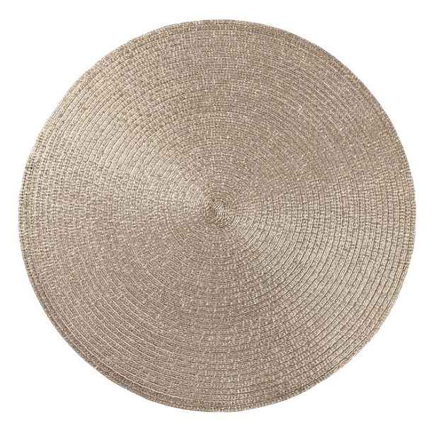 Prostírání kulaté GLITTER zlatá Ø 38 cm Mybesthome