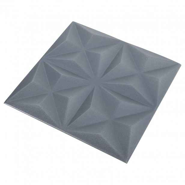 vidaXL Nástěnné panely 24 ks 50 x 50 cm Origami šedá XPS pěna
