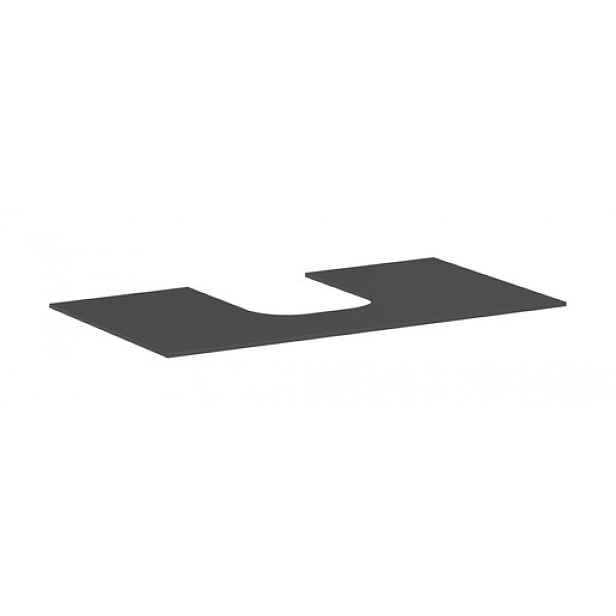 Deska pod umyvadlo Hansgrohe Xevolos E 98x1x55 cm matná břidlicově šedá mat 54209760