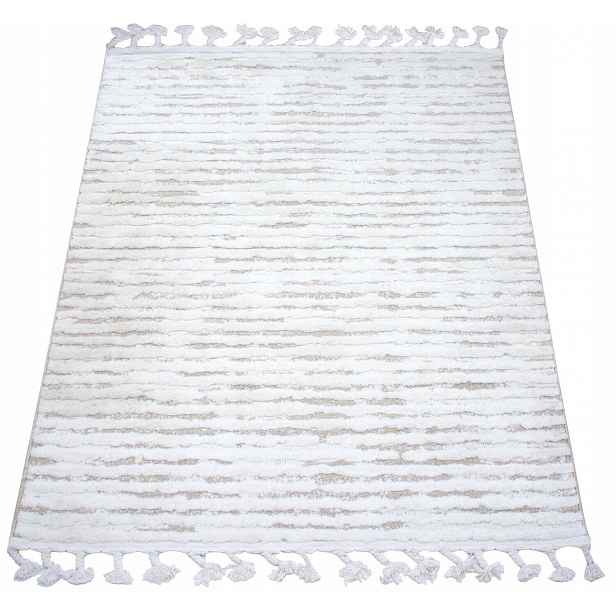 Koberec Shaggy Boho S Třásněmi Do Obývacího Pokoje Ložnice Skandinávský 100X150 3D