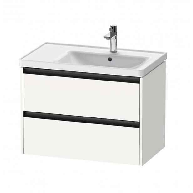 Duravit Ketho.2 - Umyvadlová skříňka 55x78x46 cm, 2 zásuvky, matná bílá K25286018180000