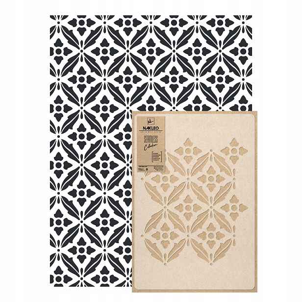 Opakovatelná malířská šablona Opakovaně Použitelný 59x95 cm Tapeta Ornament Ann Damask