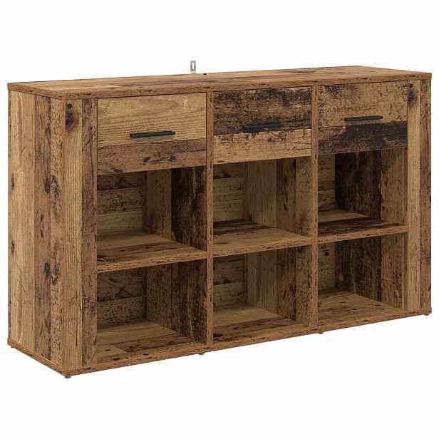 vidaXL Servírovací skříň Staré dřevo 100 x 30 x 59,5 cm
