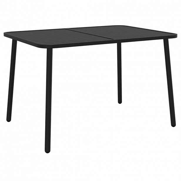 vidaXL Zahradní stolek antracitový 110 x 80 x 71 cm ocel