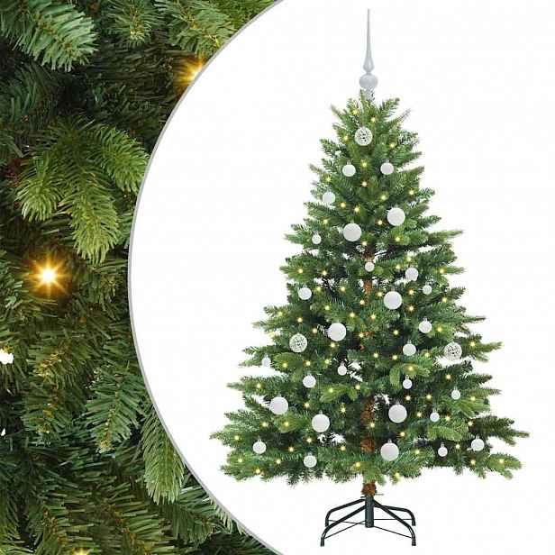 vidaXL Umělý vánoční stromeček s stojanem Zelená 150 cm PE a PVC