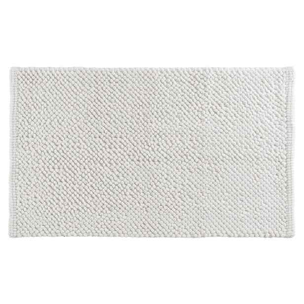 Bílá koupelnová předložka 50x80 cm Yanis – douceur d'intérieur