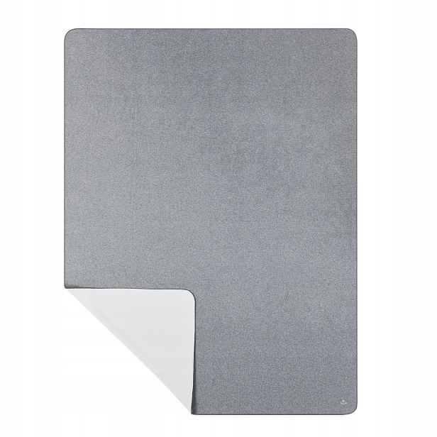 Deka na jógu Myga Polar Fleece Teplá Šedá Stone 200 x 145 cm