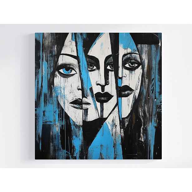 Obraz Na Plátně Canvas Abstrakce Portrét Tvář Moderní Umění Urban 50x50