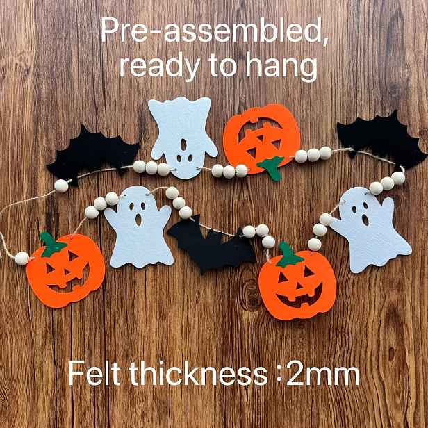 TEMU Tento věnec přináší teplou a strašidelnou jedinečnou atmosféru! Dýně, duch, netopýří brmbolce, ideální pro halloweenskou tématiku. Vyrobeno z