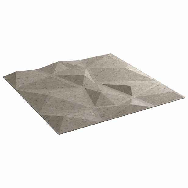 vidaXL Nástěnné panely 24 ks 50 x 50 cm Betonově šedá XPS pěna