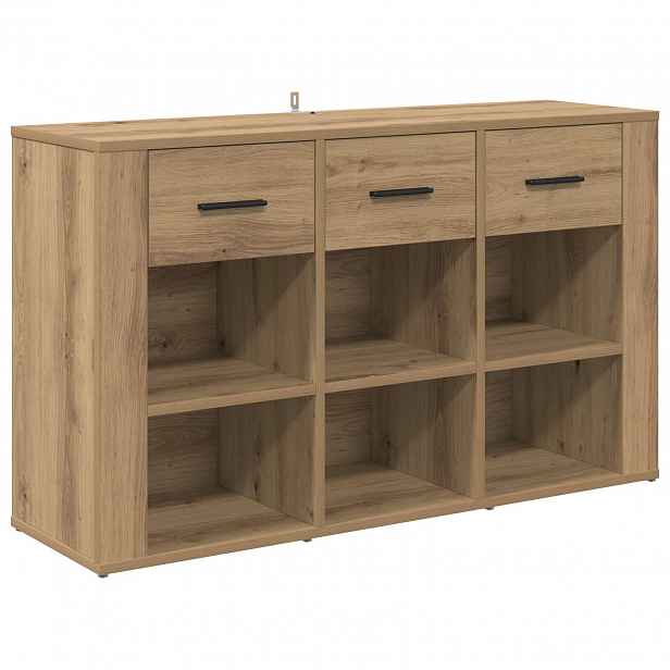 vidaXL Servírovací skříň Artisanový dub 100 x 30 x 59,5 cm