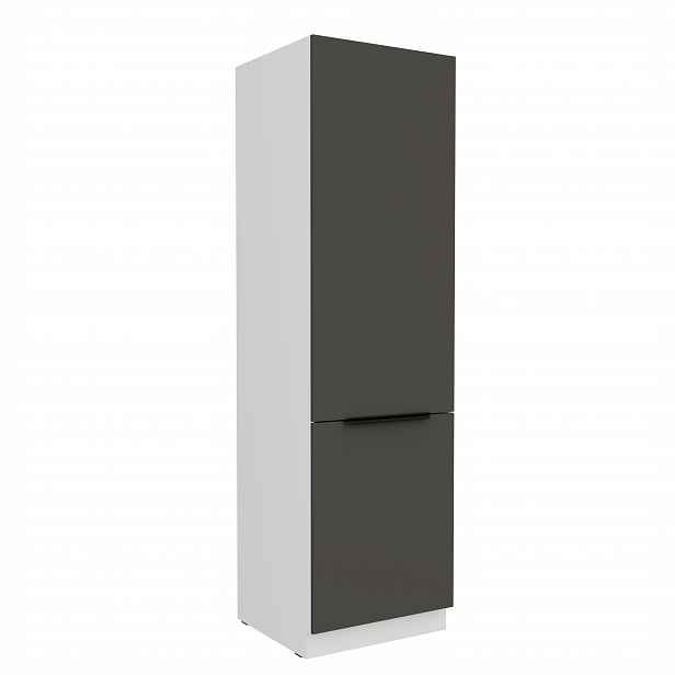 Vysoká skříňka pro vestavnou lednici Aria 60 LO-210 2F Barva korpusu: Bílá, Barva dvířek: GR - Graphite AFM