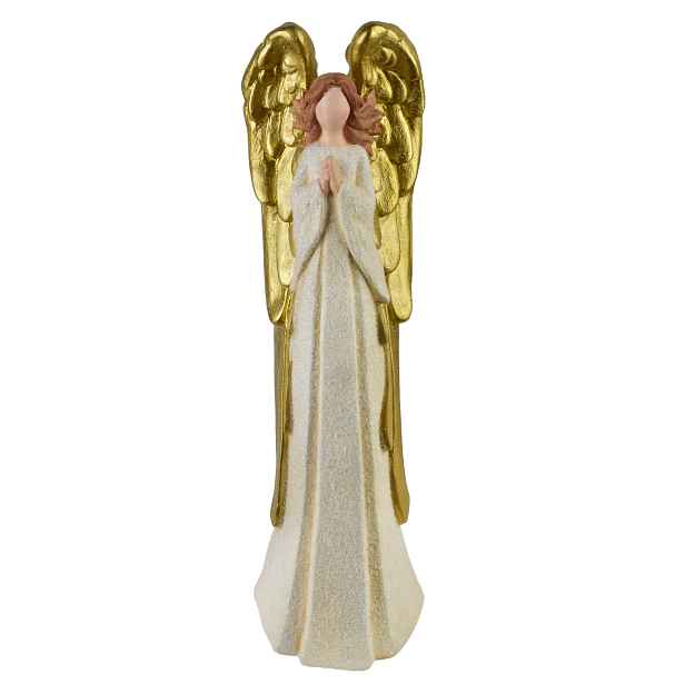 Mondex Vánoční figurka Santa Lila Anděl 56 cm béžová