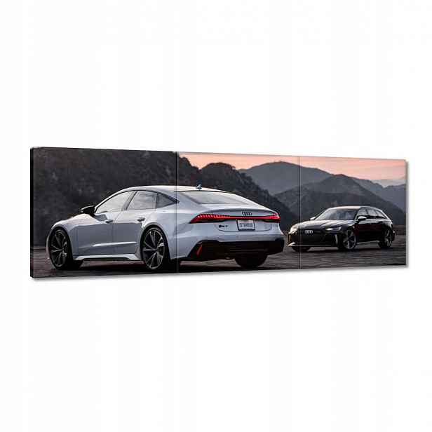 Obrazy 120x40 Bílé a černé Audi RS7
