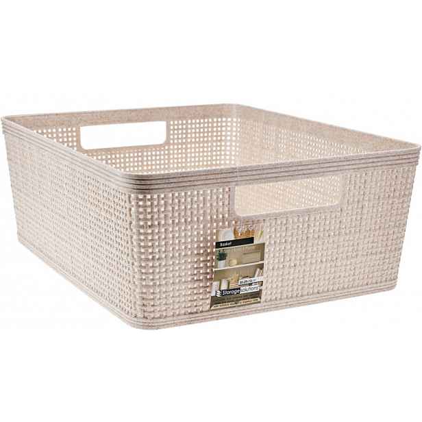 Úložný košík 35x13x29 cm, béžový