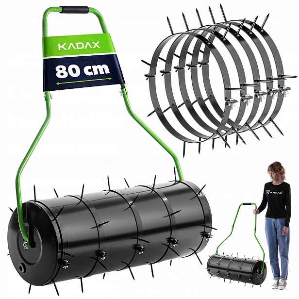 Váleček Na Trávy 80 cm 62 L Zahradní S Hroty Trávníku Trávníkový Šlehač Země