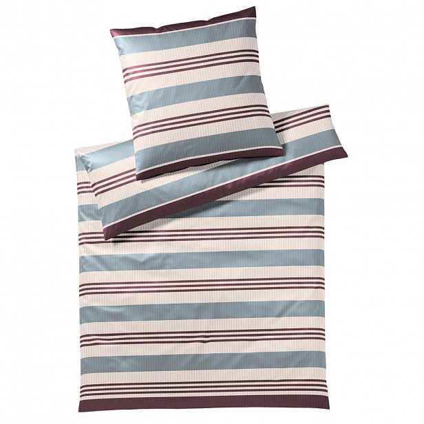 Yes for bed POVLEČENÍ, makosatén, šedá, vínově červená, 155/200 cm