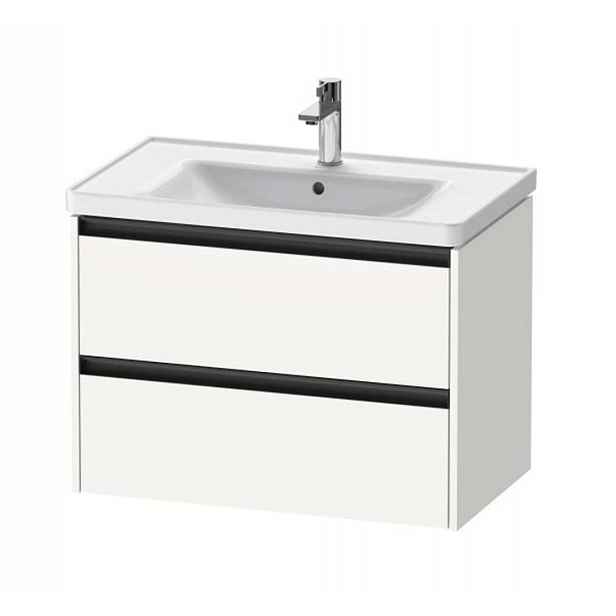 Duravit Ketho.2 - Umyvadlová skříňka 55x78x46 cm, 2 zásuvky, matná bílá K25283018180000