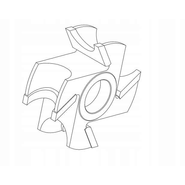 Faba Zaokrouhlovací Fréza Hm 125x30x4Z/R15