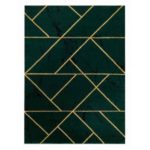 Kusový koberec Emerald geometric 1012 green and gold, 140x190, zelená, chodba / předsíň, Dywany Łuszczów