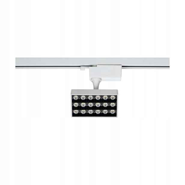 Led kolejnicový reflektor, 10 W, 900 lm, 4000 K, bílý, Dpm Solid, STR2-10W-W