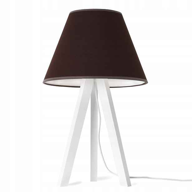 Noční Lampa Stolní Lampa Trojnožka Dřevěné Stínidlo Bronz Kužel Do Ložnice