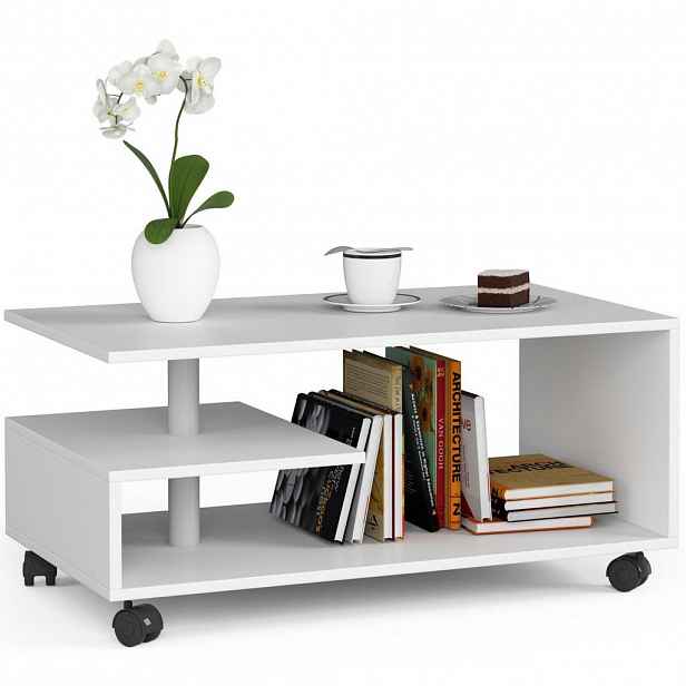 RAUMHIRSCH FURNITURE KONZOLOVÝ STOLEK Bílý 40/90/51