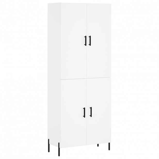 vidaXL Skříň highboard bílá 69,5 x 34 x 180 cm kompozitní dřevo