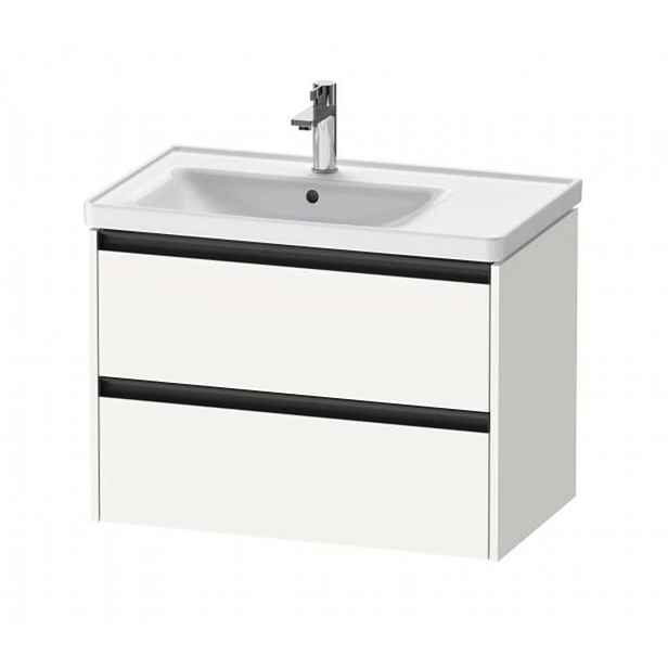 Duravit Ketho.2 - Umyvadlová skříňka 55x78x46 cm, 2 zásuvky, matná bílá K25285018180000