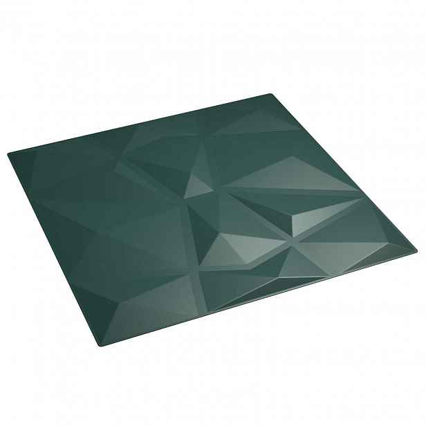 vidaXL Nástěnné panely 48 ks 50 x 50 cm Zelená XPS pěna