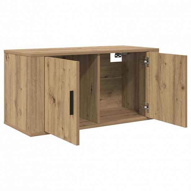 vidaXL Nástěnný TV kabinet 80 x 34.5 x 40 cm dub artisan