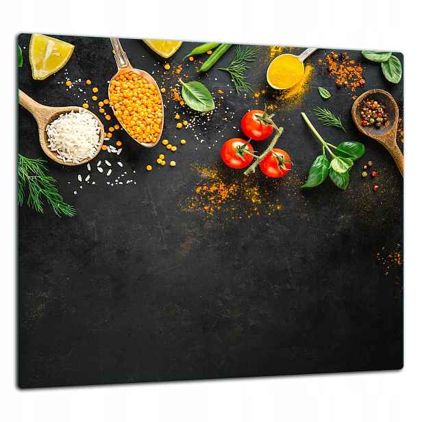 Skleněná Ochranná Deska Panel Lepidlo 65x60 Koření